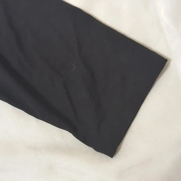 LOFT 3/4 Sleeve V-Neck Swing Dress, Color Black Size XSP - Picture 9 of 14